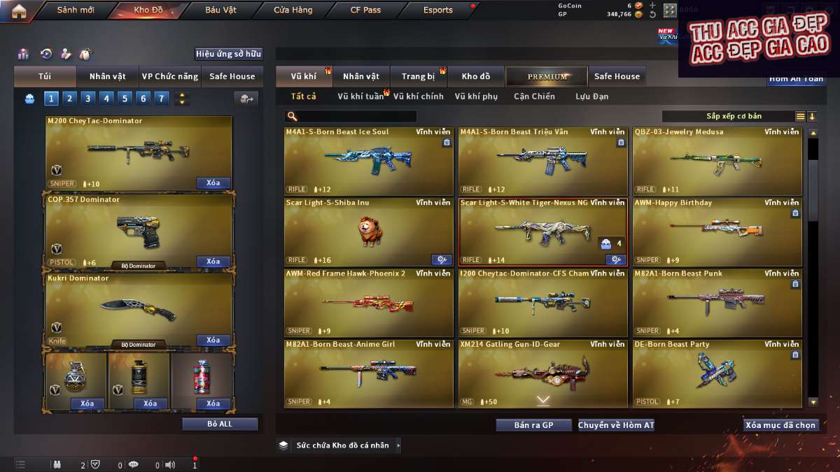 shop acc cf uy tin gia re